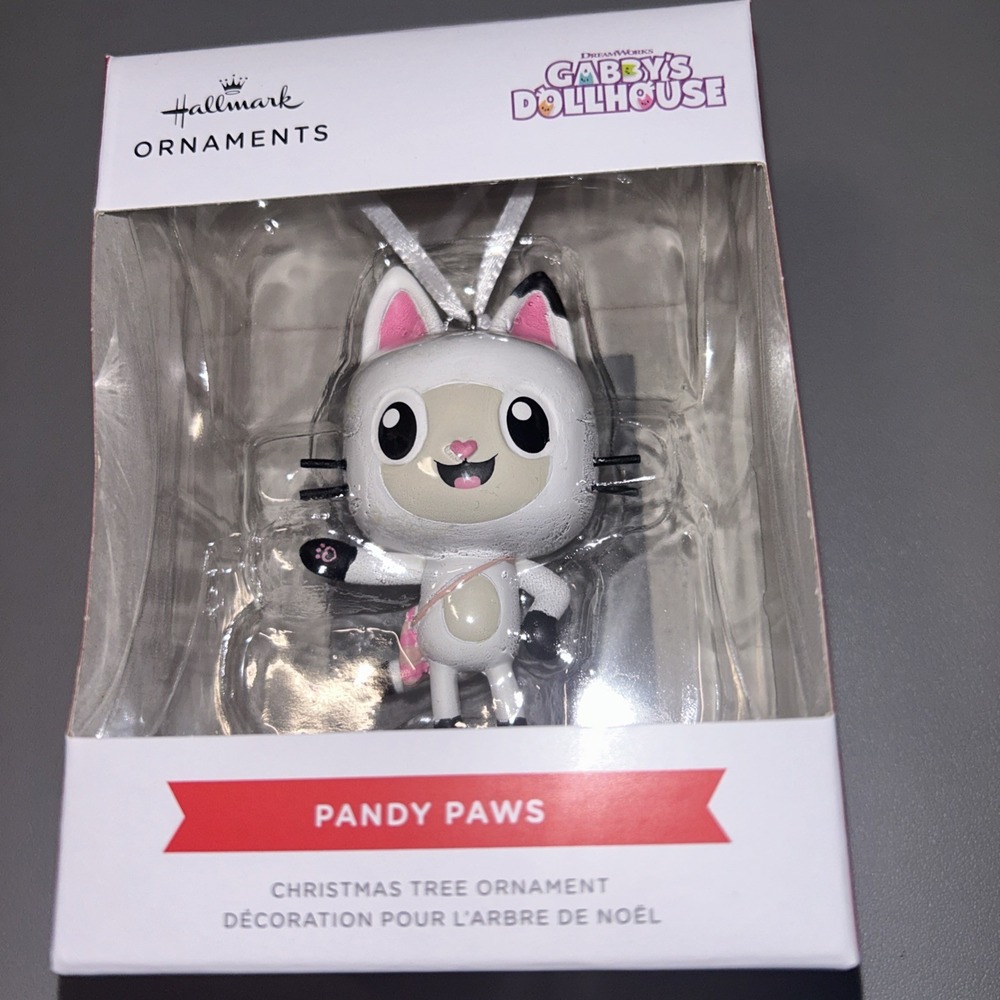2025 Hallmark Ornament Gabbys Dollhouse Pandy Paws Figurine, Christmas,RARE